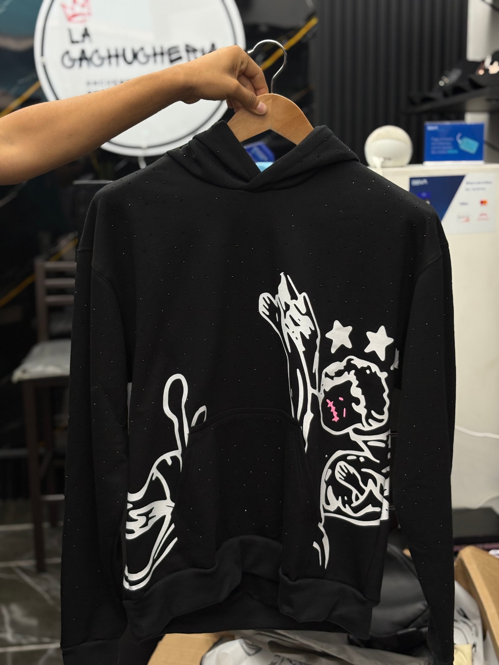 Hoodie Sky Dream x FFY Rosa y Blanco