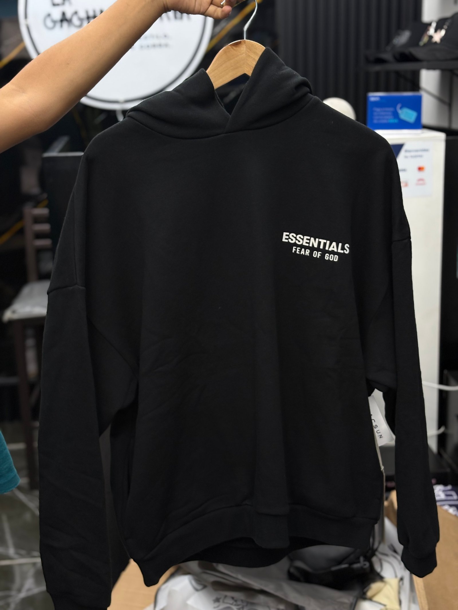 Hoodie Essentials Black