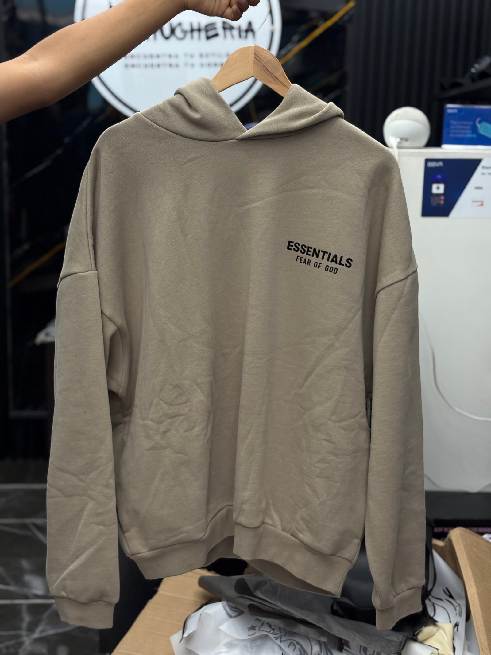 Hoodie Essentials Beige